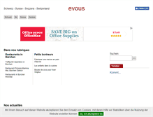 Tablet Screenshot of evous.ch