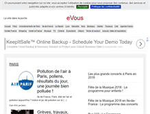 Tablet Screenshot of evous.fr